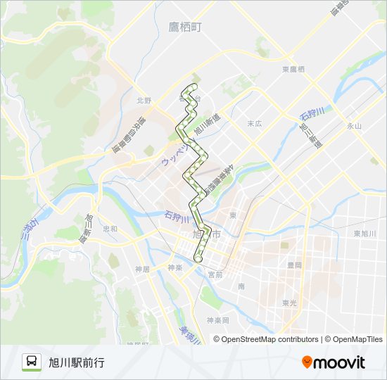 30-春光台線 バスの路線図