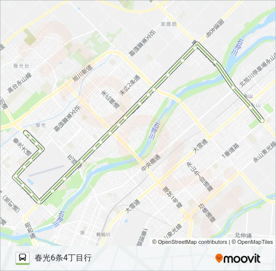 60-春光永山線 Bus Line Map