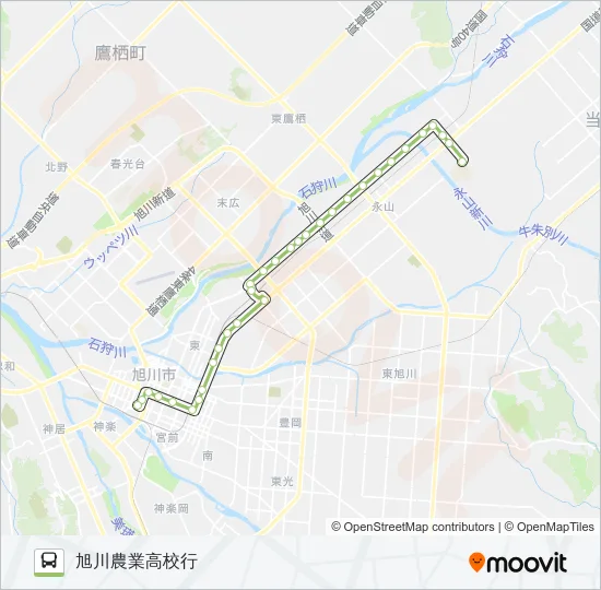 78-永山1条線 Bus Line Map