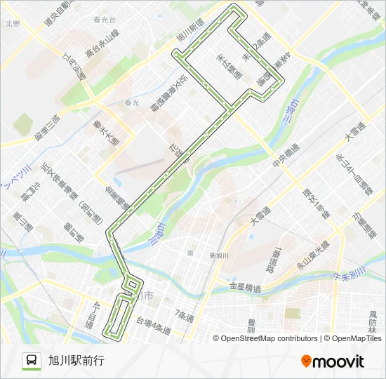 103-末広循環線 Bus Line Map