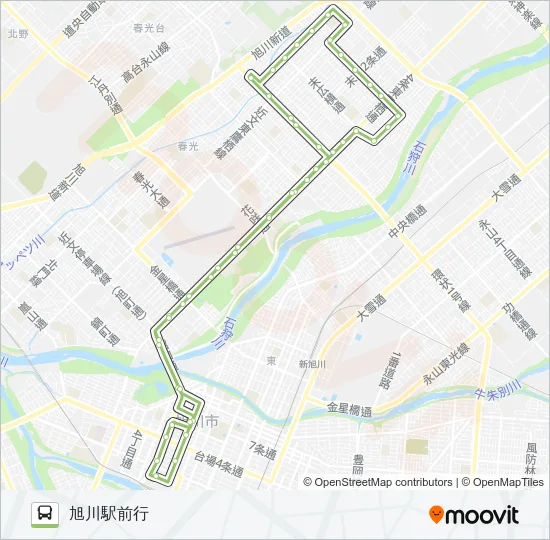 103-末広循環線 Bus Line Map