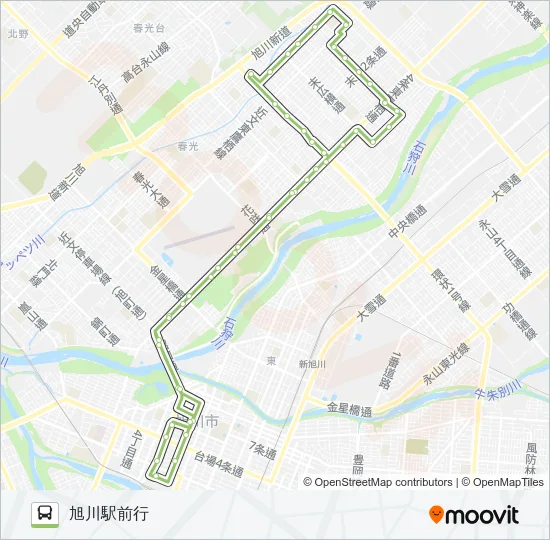 106-末広循環線 バスの路線図