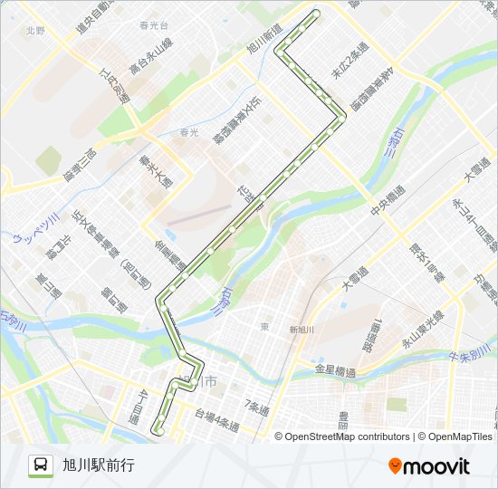 15-末広7丁目線 バスの路線図