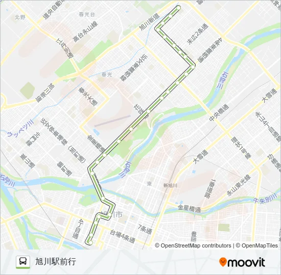 15-末広7丁目線 バスの路線図