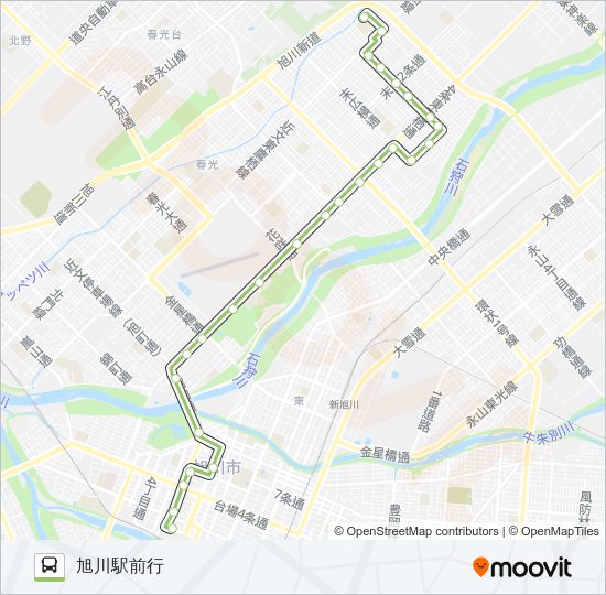 13-末広10丁目線 バスの路線図