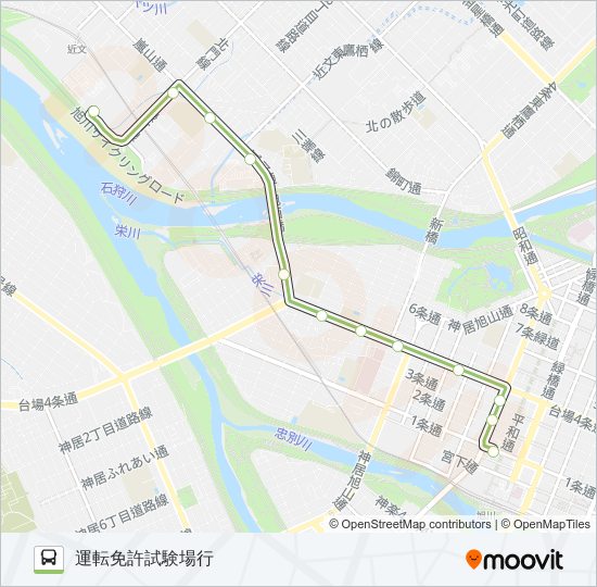 31-運転免許試験場 バスの路線図