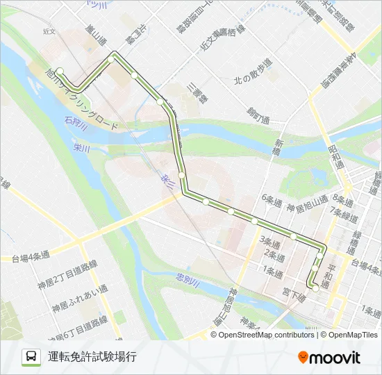 31-運転免許試験場 Bus Line Map