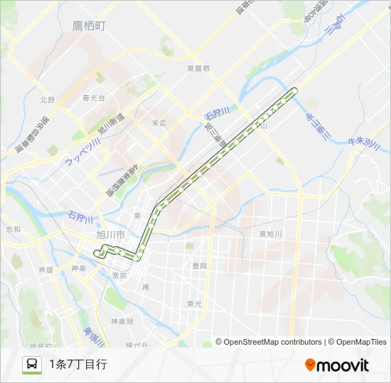 68-Nagayama 13-chome Line Bus Line Map