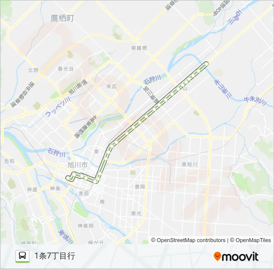 68-永山13丁目線 Bus Line Map