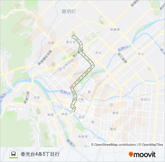 27-春光台線(末広) バスの路線図