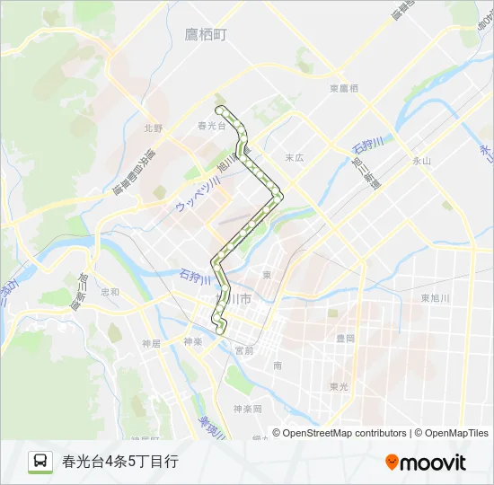 27-春光台線(末広) Bus Line Map