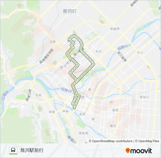 28-春光循環線(末広) Bus Line Map