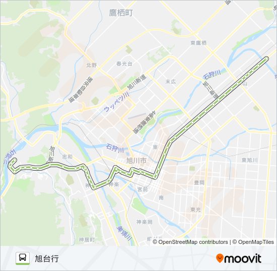 667-旭台永山13丁目 バスの路線図