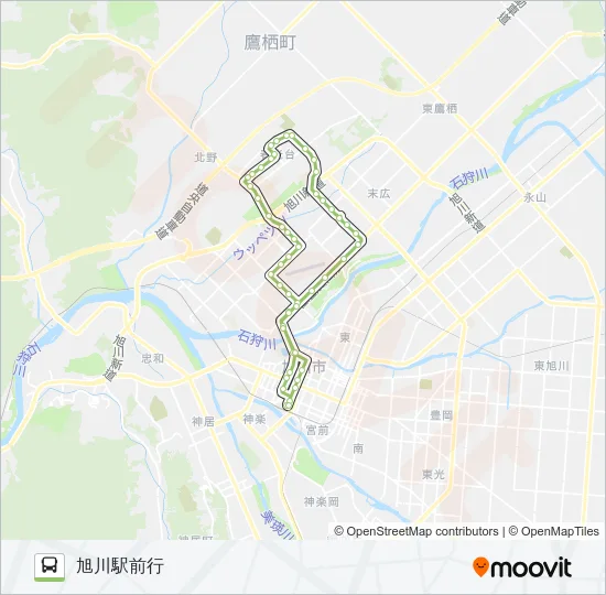 209-春光台循環線(末広 Bus Line Map