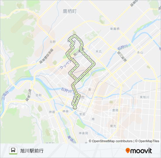 29-春光台循環線(春光末広経由) バスの路線図