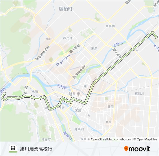 669-旭台農高線 バスの路線図