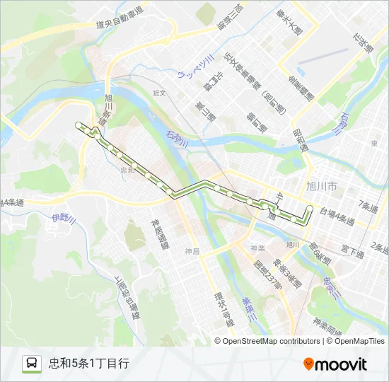 662-忠和線(大橋) Bus Line Map