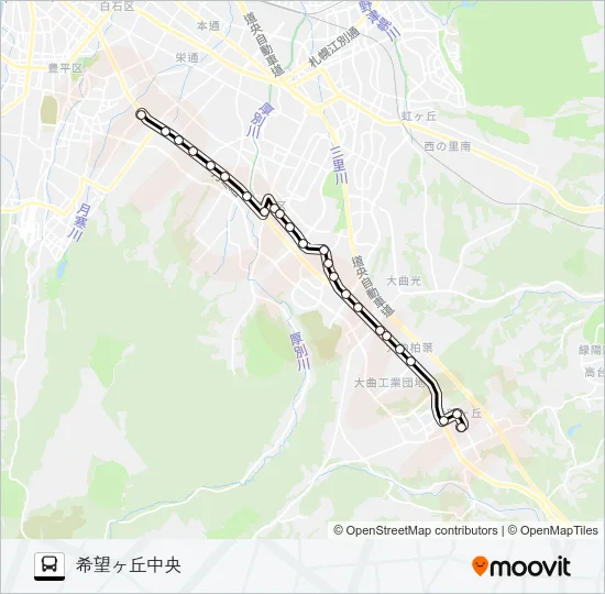 福９６柏葉線 Bus Line Map