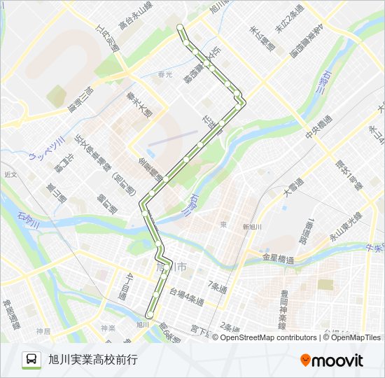 9-末広高台線 バスの路線図