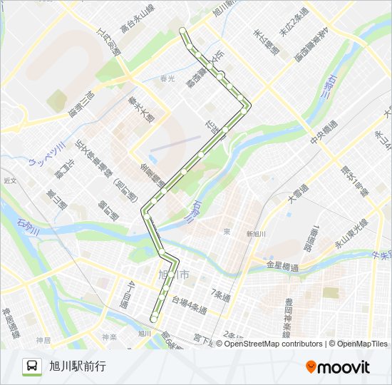 9-末広高台線 バスの路線図