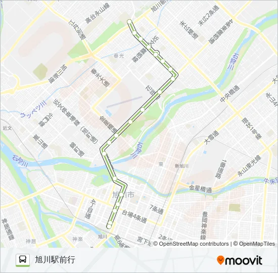 9-末広高台線 Bus Line Map