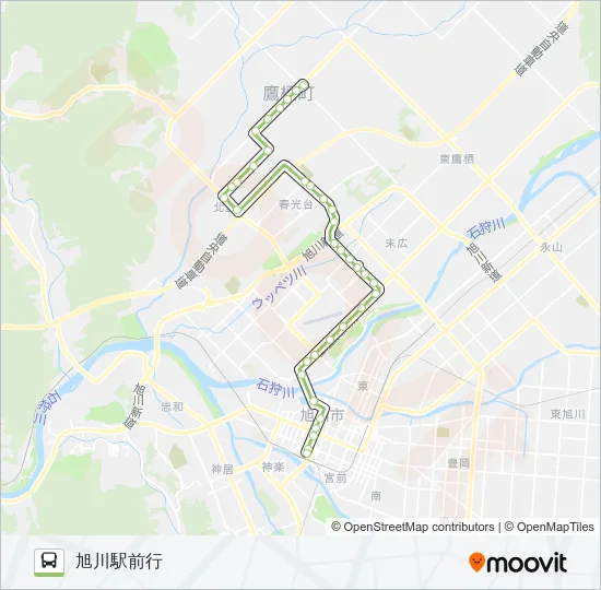 23-１０線１０号線（末広 バスの路線図