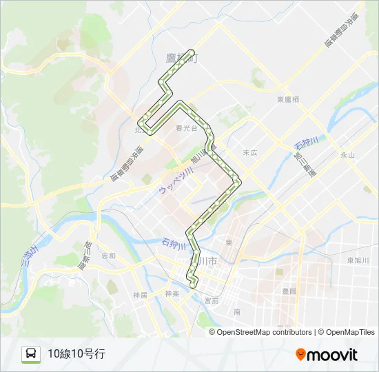23-１０線１０号線（末広 Bus Line Map