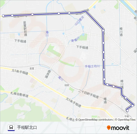 手４４ Bus Line Map