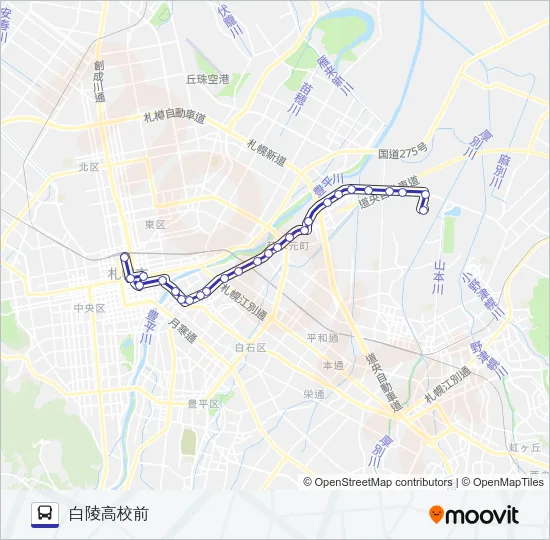 ５ バスの路線図