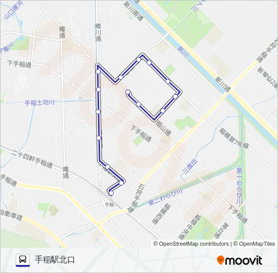 手４８ バスの路線図
