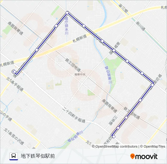 琴４０ バスの路線図