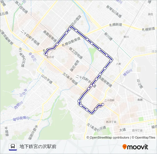 琴４０ バスの路線図