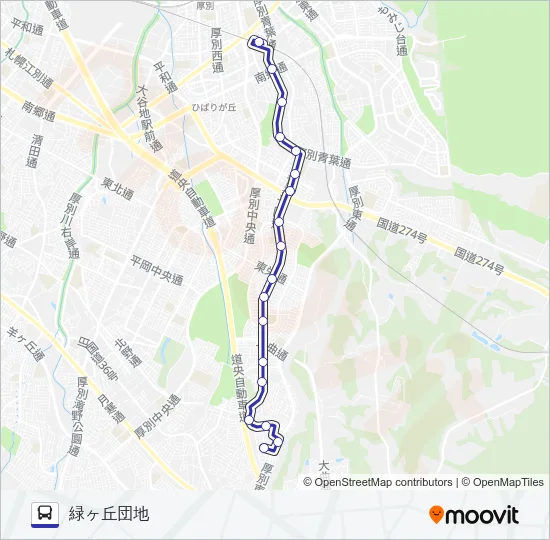新１６ Bus Line Map