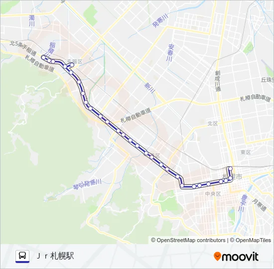 ５５－１ Bus Line Map