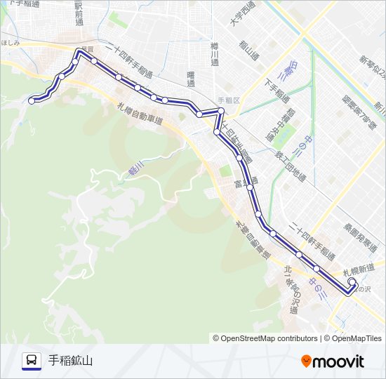 宮５７ バスの路線図