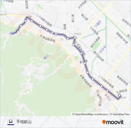 宮５７ バスの路線図