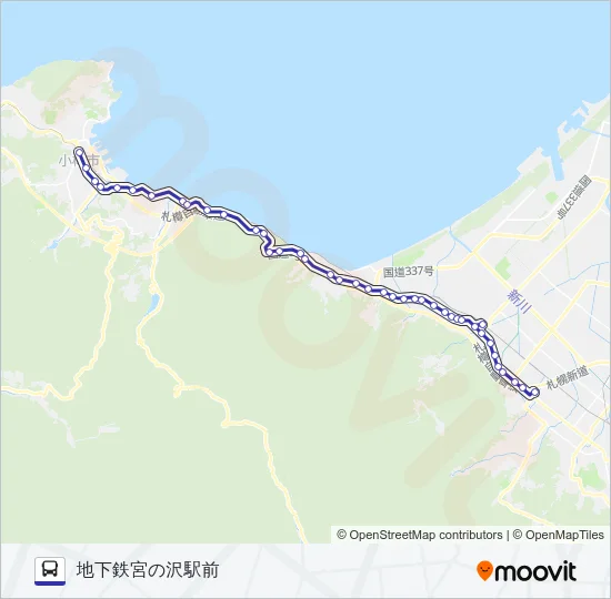 宮６５ バスの路線図