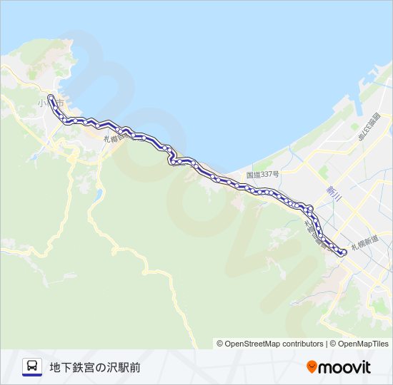 宮６５ バスの路線図