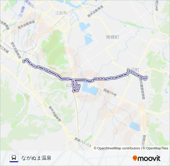 大３４ Bus Line Map