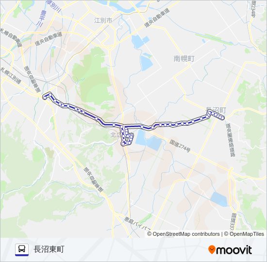 大３４ バスの路線図