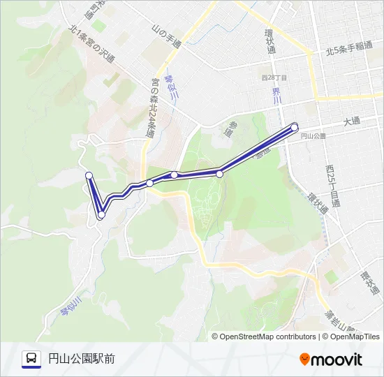 くらまる号 Bus Line Map