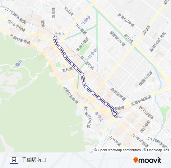 宮５８ バスの路線図