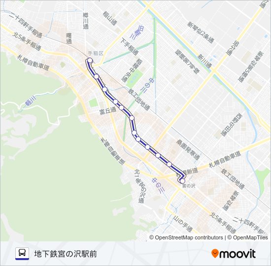 宮５８ バスの路線図