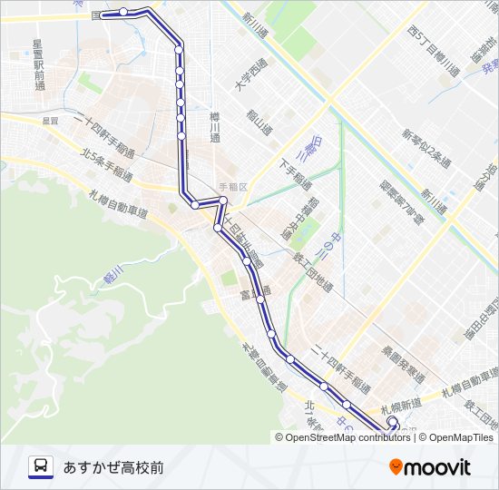 宮４４ バスの路線図