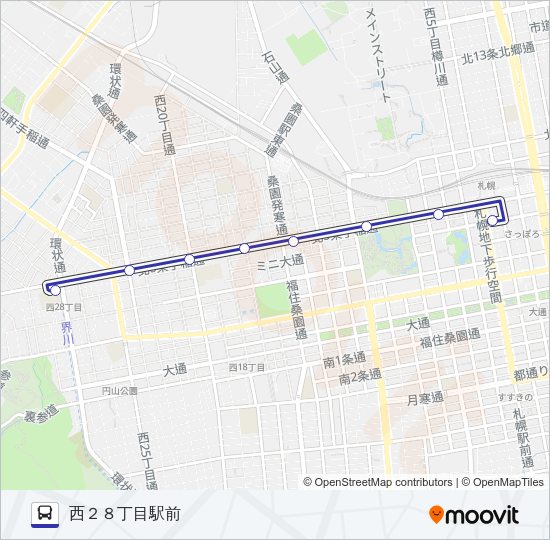 ５４ バスの路線図