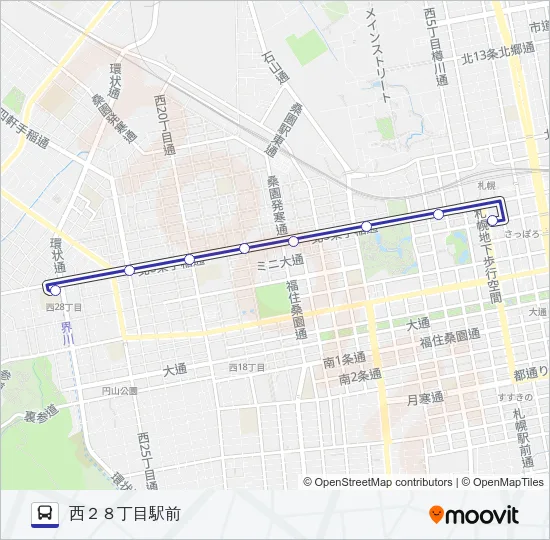 ５４ バスの路線図