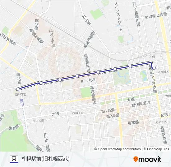 ５４ バスの路線図