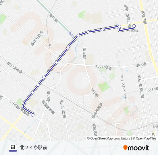 軒３２ Bus Line Map