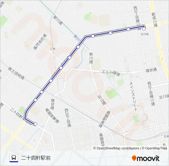軒３２ バスの路線図