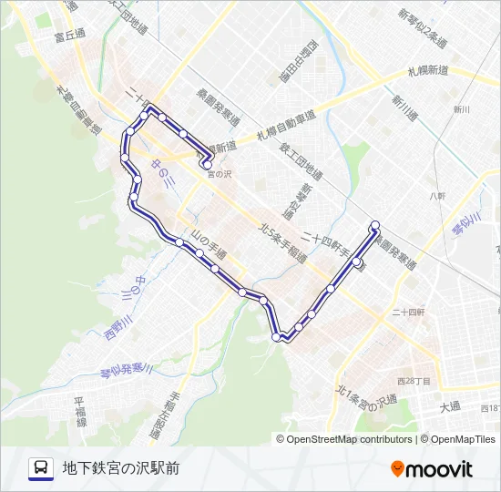 琴２９ Bus Line Map